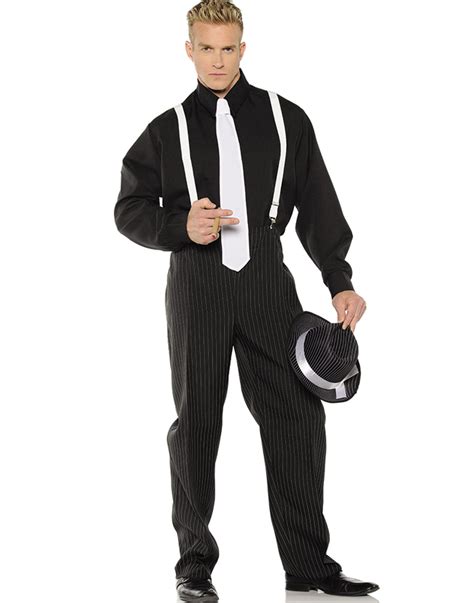 black mafia costume|massive mobster halloween costume.